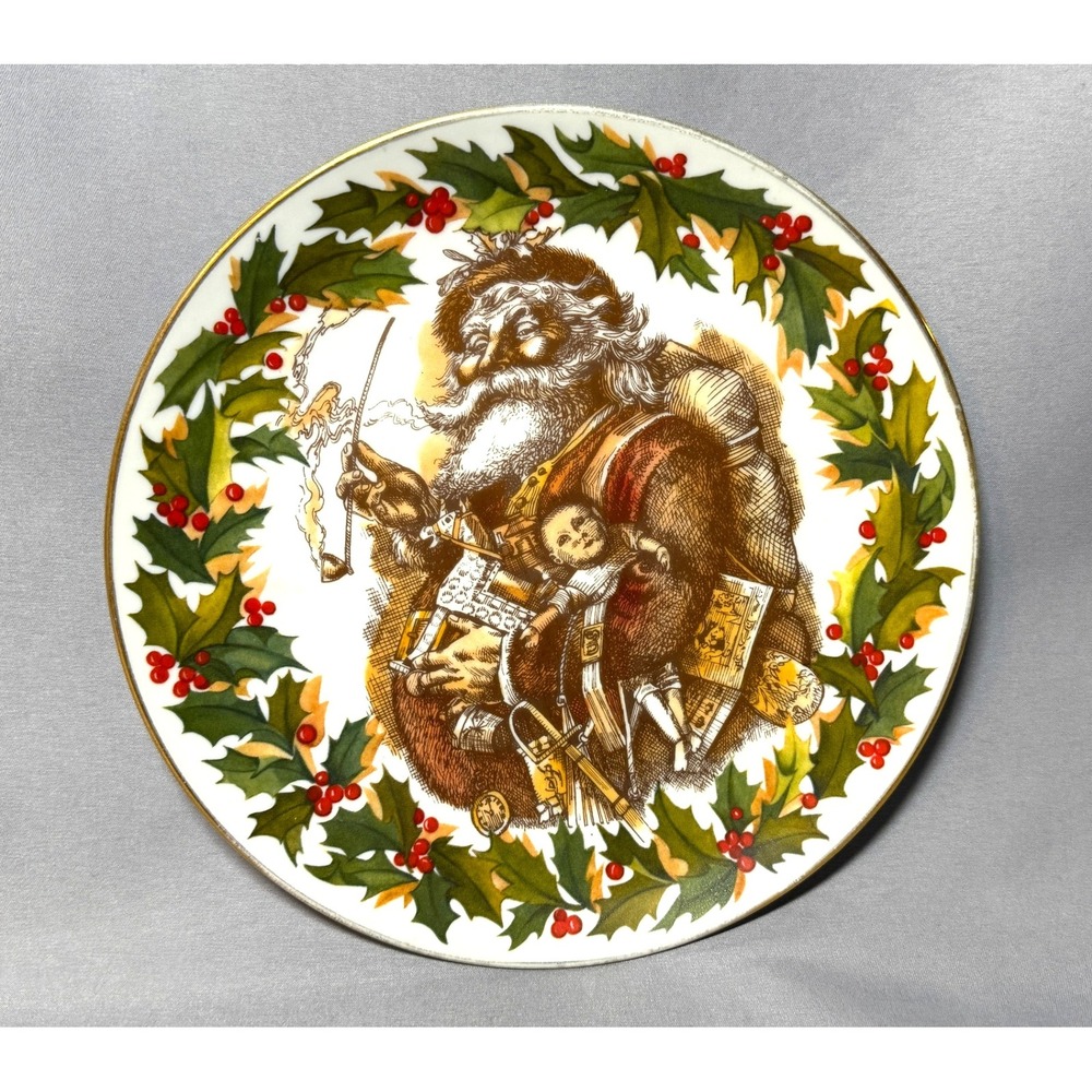 Berman & Anderson Thomas Nasts Merry Old Santa Claus Ltd Edition Plate 540/10000